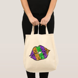 Mardi Gras Kiss Canvas tas