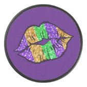 Mardi Gras Kiss Hockey Puck (Voorkant)