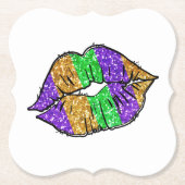 Mardi Gras Kiss Onderzetters (Voorkant)