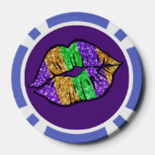 Mardi Gras Kiss Poker Chips (Achterkant)