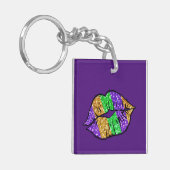 Mardi Gras Kiss Sleutelhanger (Voorkant Links)