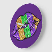 Mardi Gras Kiss Wall klok (Hoek)