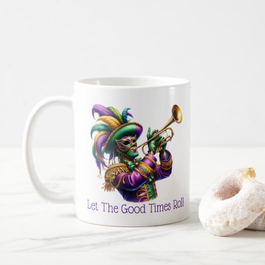 Mardi Gras Koffiemok (Met donut)