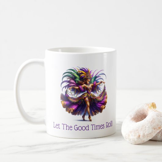 Mardi Gras Koffiemok (Met donut)