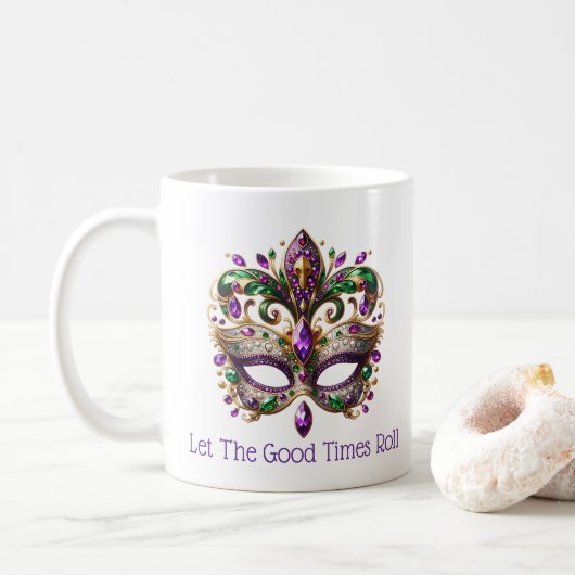 Mardi Gras  Koffiemok (Met donut)