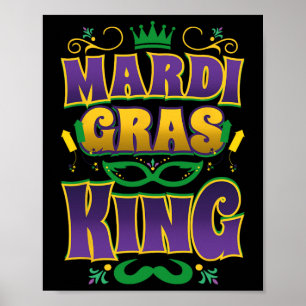 Mardi Gras Koning Pretparade Mardi Gras Carnaval C Poster