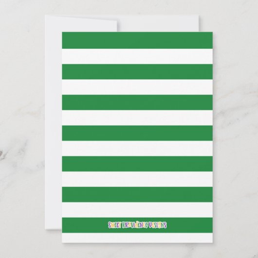 Mardi Gras Koning Tweede Uitnodiging Verjaardag (Achterkant)