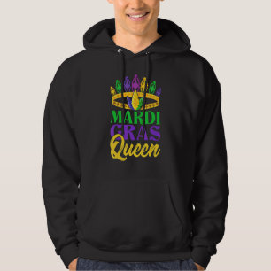 Mardi Gras Koningin New Orleans Carnaval Feestkle Hoodie