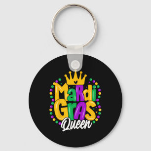 Mardi Gras Koningin Vrouwen Mardi Gras Sleutelhanger