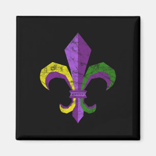 Mardi Gras Kostuumkleding - Fleur De Lis Magneet