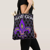 Mardi gras kralen en Fleur de Lis Draagtas (Dichtbij)