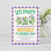 Mardi Gras Krewe Invitation pour le premier annive (Debout devant)