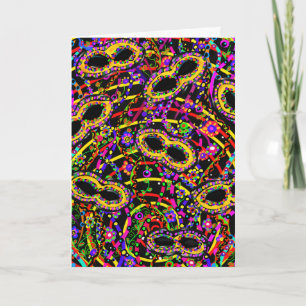 Mardi Gras Kunst Kaart
