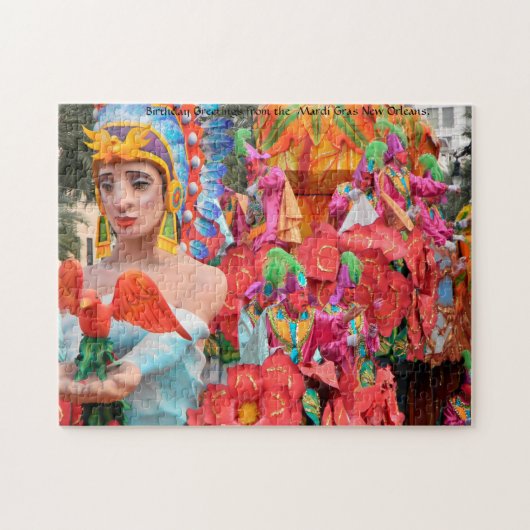 Mardi Gras La Nouvelle-Orléans. Puzzle (Horizontal)