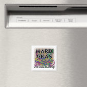 Mardi Gras Lady Magnet - (In Situ (Lave-vaisselle))