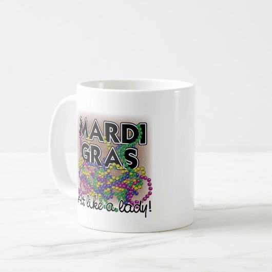 Mardi Gras Lady Mug (Devant gauche)