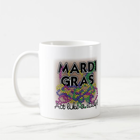 Mardi Gras Lady Mug (Gauche)