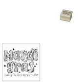 Mardi Gras Laissez Les Bons Temps Rouler Rubberstempel (Gestempeld)