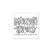 Mardi Gras Laissez Les Bons Temps Rouler Rubberstempel (Afrduk)