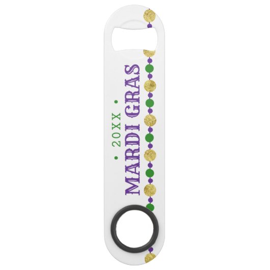 Mardi Gras | Laissez Les Bons Temps Rouler Speed Flessenopener (Voorkant)