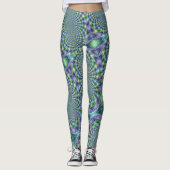 Mardi Gras Leggings Gold Black Purple Green (Devant)