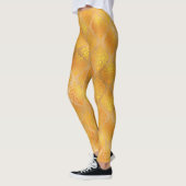 Mardi Gras Leggings, Golden Damask Pattern Leggings (Links)