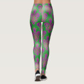 Mardi Gras Leggings, Mardi Gras Fleur de Lis Leggings (Achterkant)