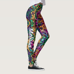 Mardi Gras Leggings Nom des perles