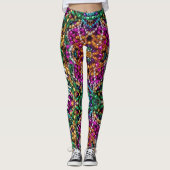 Mardi Gras Leggings Nom des perles (Devant)