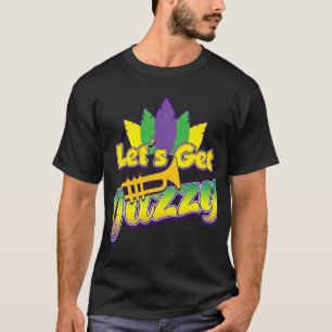 Mardi Gras Lets krijgen jazz Grappige Nola kostuum T-shirt