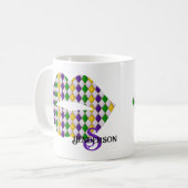 Mardi Gras Lips Custom Coffee Mok (Voorkant links)