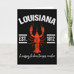 Mardi Gras Louisiana Rivierkreeft T-shirt New Orle Kaart