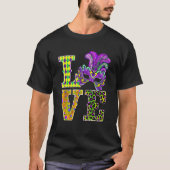 Mardi Gras Love Leopard Costume Shirt Carnaval Par (Voorkant)
