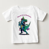 Mardi Gras Madness T Rex Dinosaur Bead Mardi Grawr (Voorkant)