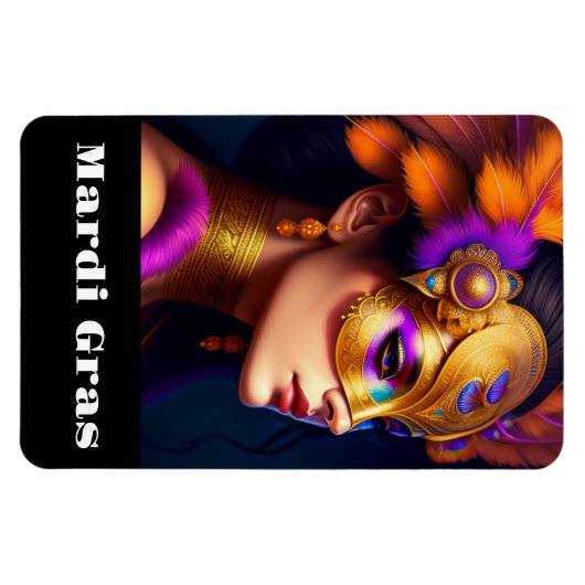 Mardi Gras Magnet (Horizontal)