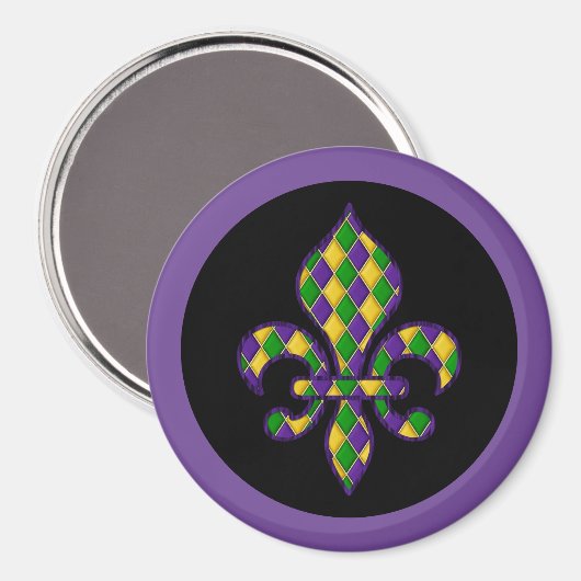 Mardi Gras Magnet (Recto/Verso)
