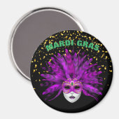 Mardi Gras Magnet Magneet (Voorkant / Achterkant)