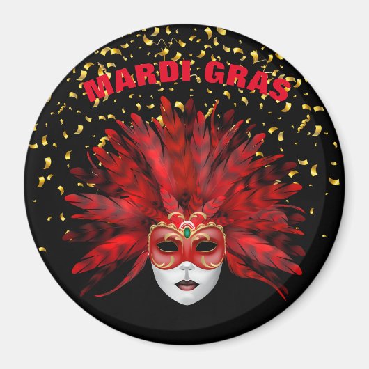 Mardi Gras Magnet Magneet (Voorkant)