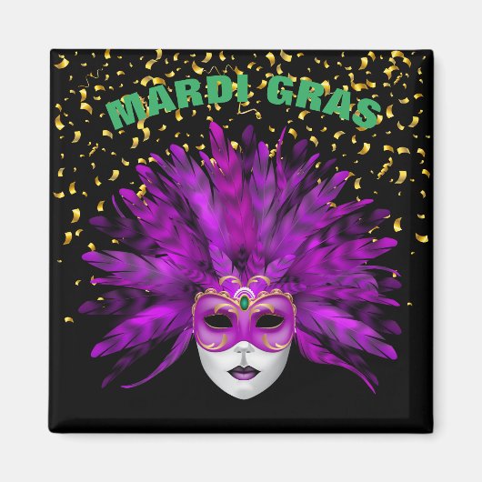 Mardi Gras Magnet Magneet (Voorkant)