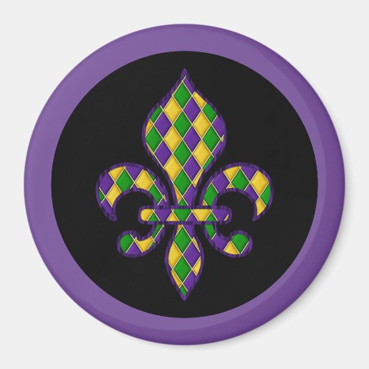 Mardi Gras Magnet Magneet (Voorkant)