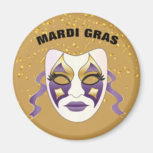 Mardi Gras Magnet Magneet (Voorkant)