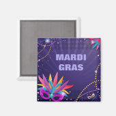 Mardi Gras Magnet Magneet (Voorkant / Achterkant)