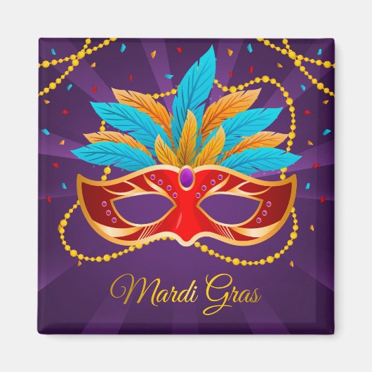 Mardi Gras Magnet Magneet (Voorkant)