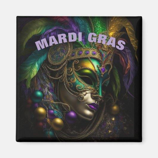 Mardi Gras Magnet Magneet (Voorkant)