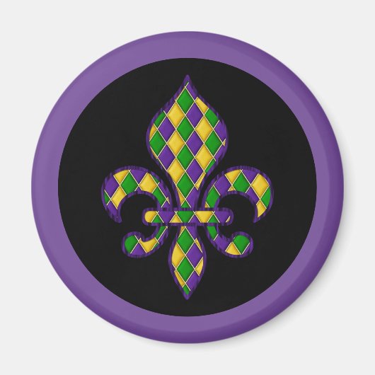 Mardi Gras Magnet Magneet (Voorkant)