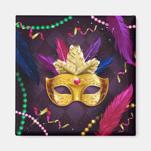 Mardi Gras Magnet Magneet (Voorkant)