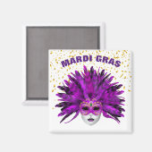 Mardi Gras Magnet Magneet (Voorkant / Achterkant)