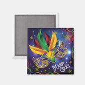 Mardi Gras Magnet Magneet (Voorkant / Achterkant)