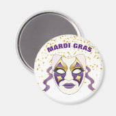 Mardi Gras Magnet Magneet (Voorkant / Achterkant)