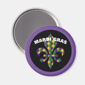 Mardi Gras Magnet Magneet (Voorkant / Achterkant)